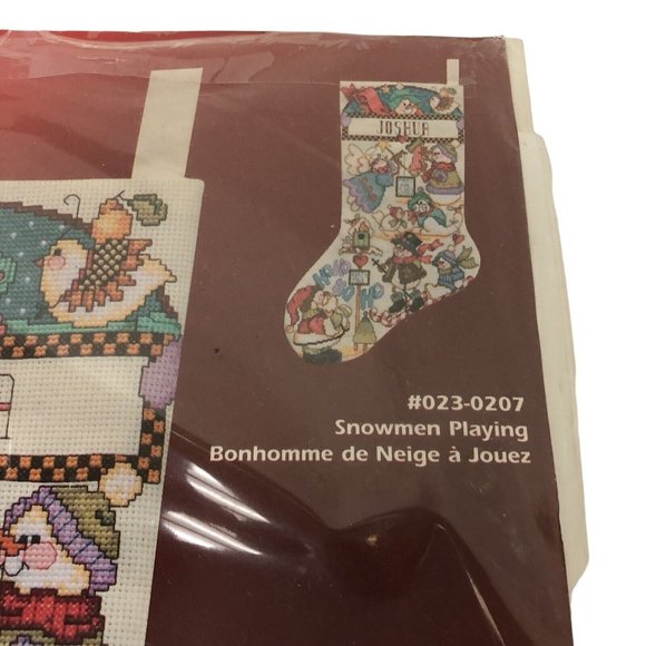 Janlynn Stocking Counted Cross Stitch Christmas Stocking Personalized 18" Length - Picture 4 of 7